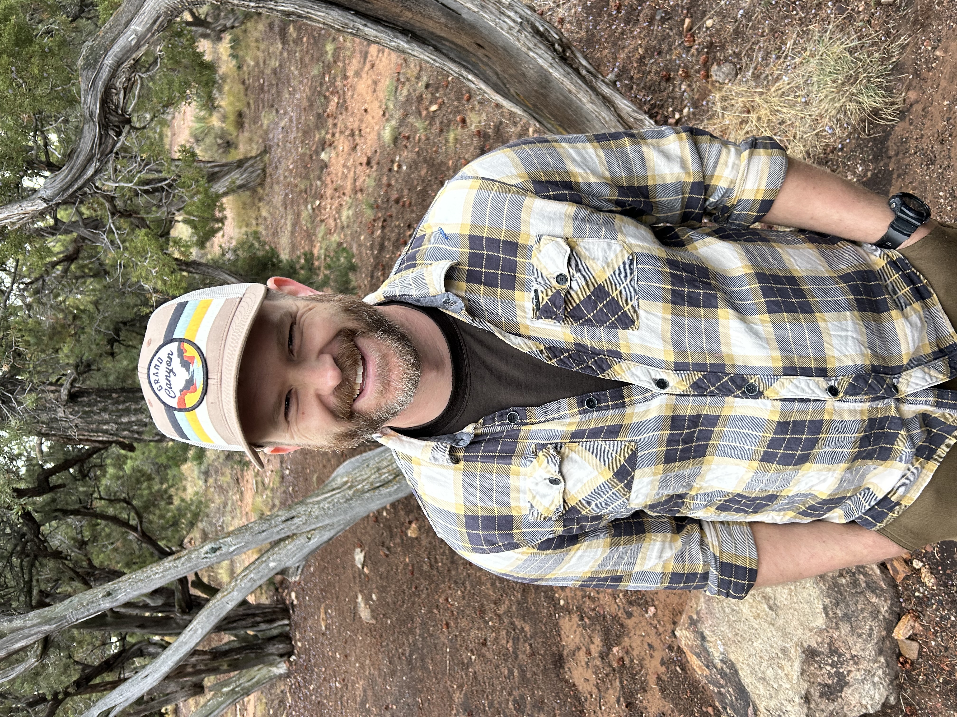 Hugh enjoying a family camping trip to the South Rim of the Grand Canyon
